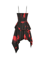 Load image into Gallery viewer, Red-Black Tie-Dye Punk Dress DW1149 - Gothlolibeauty