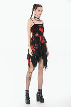 Load image into Gallery viewer, Red-Black Tie-Dye Punk Dress DW1149 - Gothlolibeauty