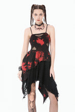 Load image into Gallery viewer, Red-Black Tie-Dye Punk Dress DW1149 - Gothlolibeauty