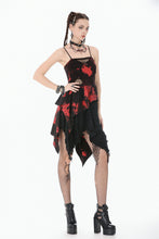 Load image into Gallery viewer, Red-Black Tie-Dye Punk Dress DW1149 - Gothlolibeauty