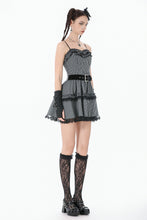 Load image into Gallery viewer, Striped Gothic Mini Dress DW1152 - Gothlolibeauty