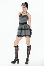 Load image into Gallery viewer, Striped Gothic Mini Dress DW1152 - Gothlolibeauty