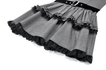 Load image into Gallery viewer, Striped Gothic Mini Dress DW1152 - Gothlolibeauty
