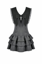 Load image into Gallery viewer, Vintage Striped Ruffle-Tier Dress DW1153 - Gothlolibeauty