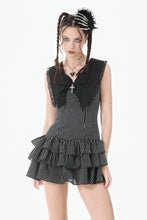 Load image into Gallery viewer, Vintage Striped Ruffle-Tier Dress DW1153 - Gothlolibeauty