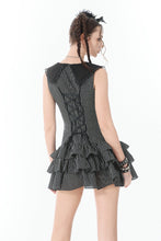 Load image into Gallery viewer, Vintage Striped Ruffle-Tier Dress DW1153 - Gothlolibeauty