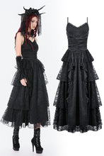 Load image into Gallery viewer, Gothic Satin Lace Dress DW1154 - Gothlolibeauty