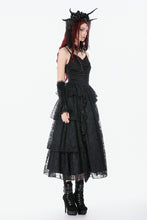 Load image into Gallery viewer, Gothic Satin Lace Dress DW1154 - Gothlolibeauty