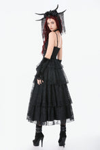 Load image into Gallery viewer, Gothic Satin Lace Dress DW1154 - Gothlolibeauty