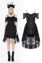 Load image into Gallery viewer, Romantic Gothic Lace Layered High-low Dress DW1155 - Gothlolibeauty