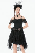 Load image into Gallery viewer, Romantic Gothic Lace Layered High-low Dress DW1155 - Gothlolibeauty