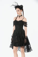 Load image into Gallery viewer, Romantic Gothic Lace Layered High-low Dress DW1155 - Gothlolibeauty