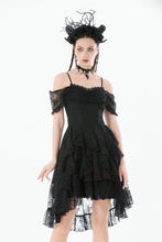 Load image into Gallery viewer, Romantic Gothic Lace Layered High-low Dress DW1155 - Gothlolibeauty