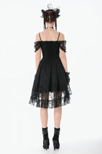 Load image into Gallery viewer, Romantic Gothic Lace Layered High-low Dress DW1155 - Gothlolibeauty