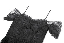 Load image into Gallery viewer, Romantic Gothic Lace Layered High-low Dress DW1155 - Gothlolibeauty