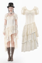 Load image into Gallery viewer, Steampunk Layered Ruffle asymmetrical Dress DW1157 - Gothlolibeauty