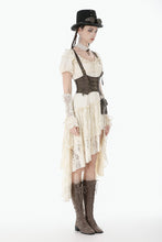 Load image into Gallery viewer, Steampunk Layered Ruffle asymmetrical Dress DW1157 - Gothlolibeauty
