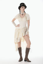Load image into Gallery viewer, Steampunk Layered Ruffle asymmetrical Dress DW1157 - Gothlolibeauty