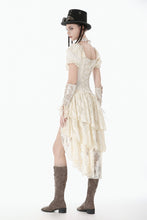 Load image into Gallery viewer, Steampunk Layered Ruffle asymmetrical Dress DW1157 - Gothlolibeauty