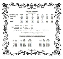 Load image into Gallery viewer, Dark Doll Embroidered Peplum Court Dress DW1158 - Gothlolibeauty
