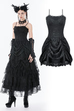 Load image into Gallery viewer, Dark Doll Embroidered Peplum Court Dress DW1158 - Gothlolibeauty