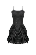 Load image into Gallery viewer, Dark Doll Embroidered Peplum Court Dress DW1158 - Gothlolibeauty