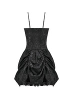 Load image into Gallery viewer, Dark Doll Embroidered Peplum Court Dress DW1158 - Gothlolibeauty