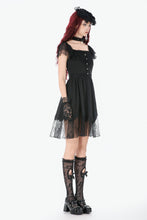 Load image into Gallery viewer, Black Gothic Sweet Bow Lace Lolita Dress DW1159 - Gothlolibeauty