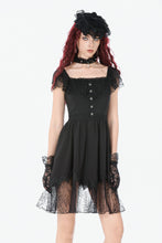 Load image into Gallery viewer, Black Gothic Sweet Bow Lace Lolita Dress DW1159 - Gothlolibeauty
