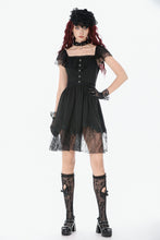 Load image into Gallery viewer, Black Gothic Sweet Bow Lace Lolita Dress DW1159 - Gothlolibeauty