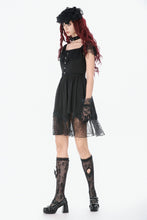 Load image into Gallery viewer, Black Gothic Sweet Bow Lace Lolita Dress DW1159 - Gothlolibeauty