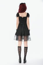 Load image into Gallery viewer, Black Gothic Sweet Bow Lace Lolita Dress DW1159 - Gothlolibeauty