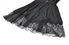 Load image into Gallery viewer, Black Gothic Sweet Bow Lace Lolita Dress DW1159 - Gothlolibeauty