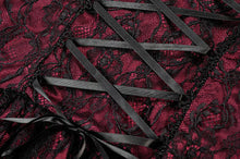 Load image into Gallery viewer, Red Black Lace Priness Dress DW1160 - Gothlolibeauty