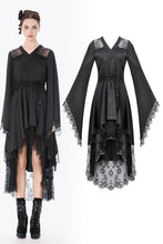 Load image into Gallery viewer, Black Gothic Kimono Tail Dress DW1163 - Gothlolibeauty