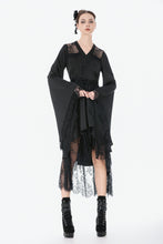 Load image into Gallery viewer, Black Gothic Kimono Tail Dress DW1163 - Gothlolibeauty