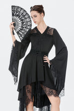 Load image into Gallery viewer, Black Gothic Kimono Tail Dress DW1163 - Gothlolibeauty