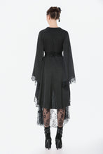 Load image into Gallery viewer, Black Gothic Kimono Tail Dress DW1163 - Gothlolibeauty