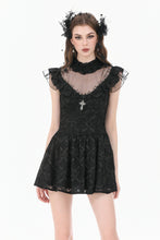 Load image into Gallery viewer, Dark Sacred Lace High-Neck Gothic Dress DW1164