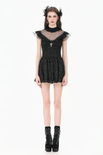Load image into Gallery viewer, Dark Sacred Lace High-Neck Gothic Dress DW1164