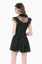 Load image into Gallery viewer, Dark Sacred Lace High-Neck Gothic Dress DW1164