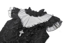 Load image into Gallery viewer, Dark Sacred Lace High-Neck Gothic Dress DW1164