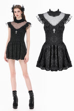 Load image into Gallery viewer, Dark Sacred Lace High-Neck Gothic Dress DW1164