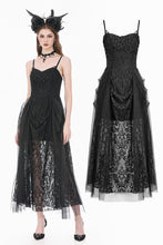 Load image into Gallery viewer, Dark Rite Gothic Lace and Mesh Long Dress DW1165
