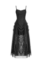 Load image into Gallery viewer, Dark Rite Gothic Lace and Mesh Long Dress DW1165