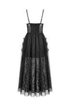 Load image into Gallery viewer, Dark Rite Gothic Lace and Mesh Long Dress DW1165