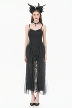 Load image into Gallery viewer, Dark Rite Gothic Lace and Mesh Long Dress DW1165