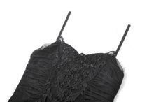 Load image into Gallery viewer, Dark Rite Gothic Lace and Mesh Long Dress DW1165