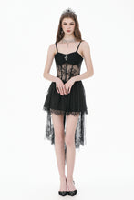 Load image into Gallery viewer, Dark Ritual Gothic Lace Hollow Tail Dress DW1166