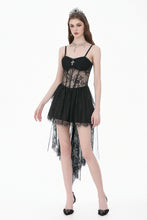 Load image into Gallery viewer, Dark Ritual Gothic Lace Hollow Tail Dress DW1166